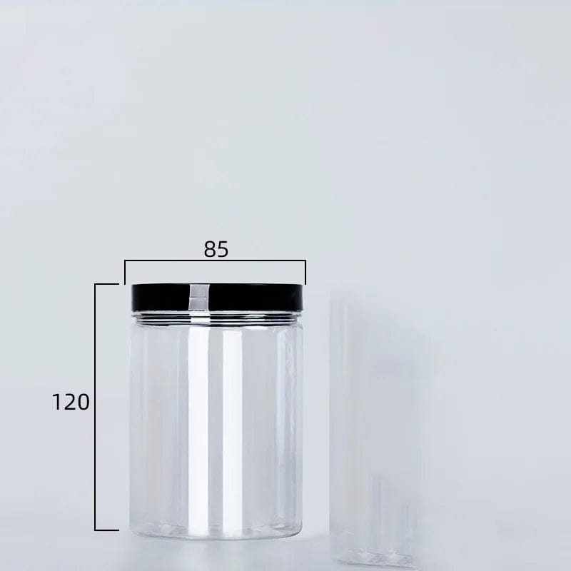 Boîte de Rangement Ronde Alimentaire à Couvercle Noir