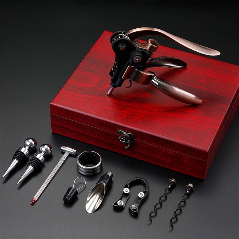 Coffret Sommelier en Bois du Tire-Bouchon à Levier double Coffret Sommelier