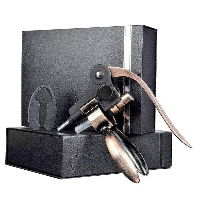 Coffret Sommelier : Tire Bouchon à Levier avec Mèches et Coupe Capsule Coffret Sommelier