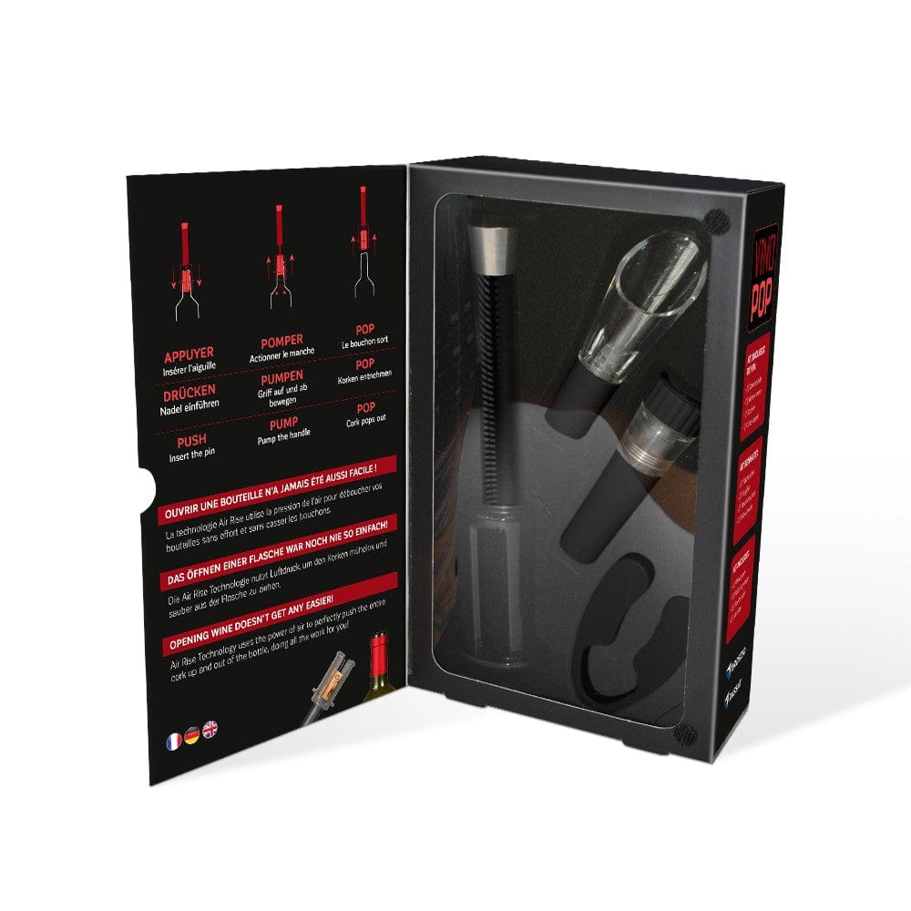Coffret Tire-Bouchon à pression d'air et Accessoires Coffret Sommelier