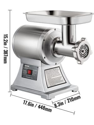 Hachoir à Viande Électrique Professionnel 1 100 W — 250 kg/h — Acier Inoxydable Hachoirs à Viande