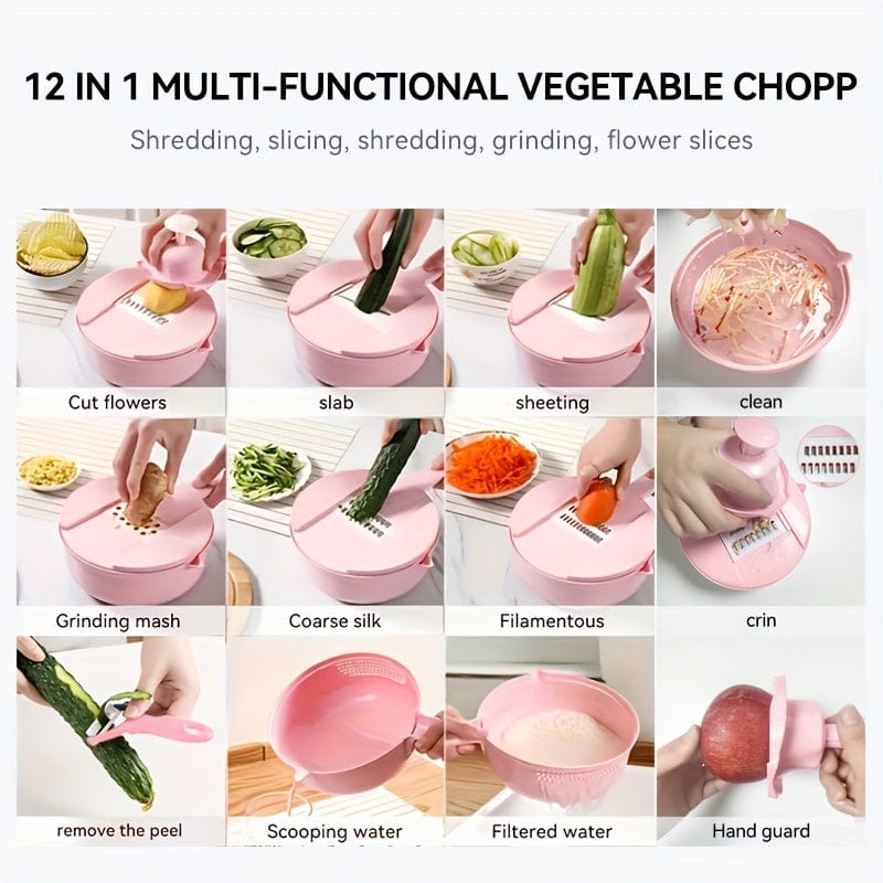 Coupe-Légumes 12 en 1 Manuelle