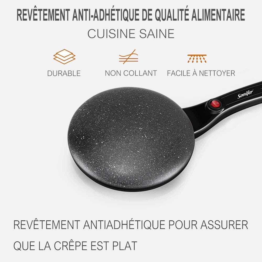 Crêpière électrique<br>pour des crêpes parfaites Crêpière