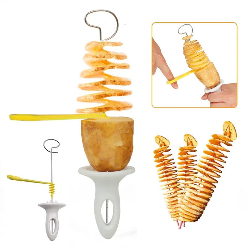 Découpeur de Pommes de Terre en Spirale Créatif Coupe Frites