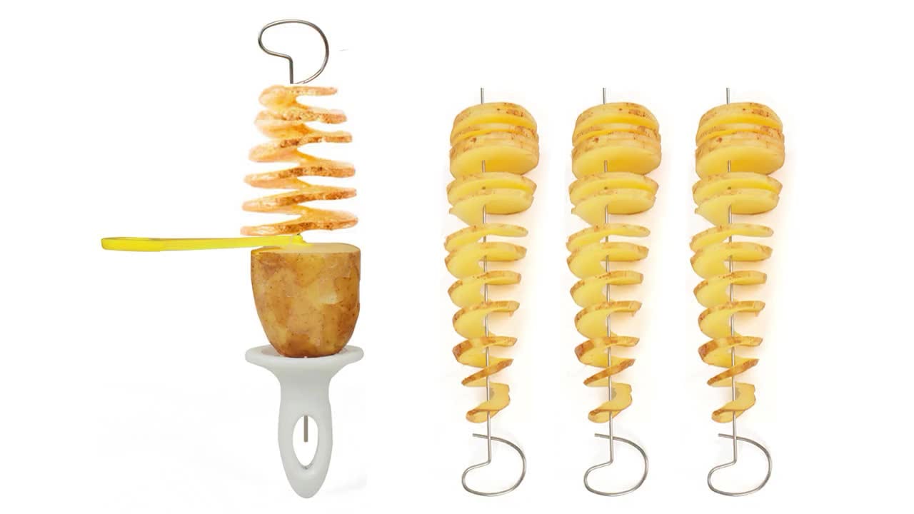 Découpeur de Pommes de Terre en Spirale Créatif Coupe Frites