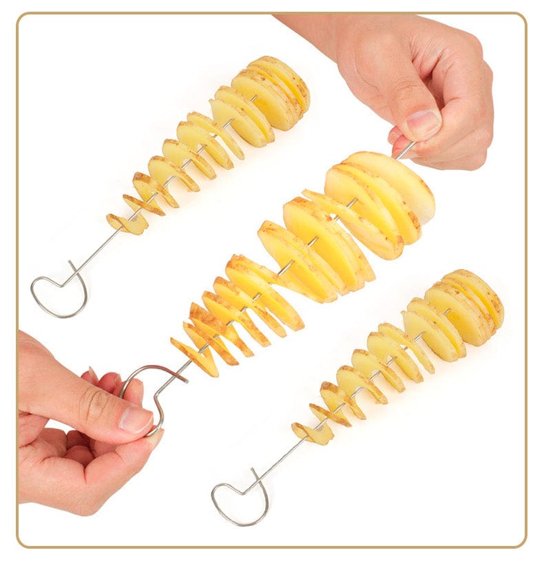 Découpeur de Pommes de Terre en Spirale Créatif Coupe Frites