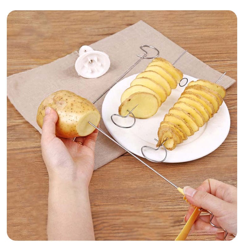 Découpeur de Pommes de Terre en Spirale Créatif Coupe Frites