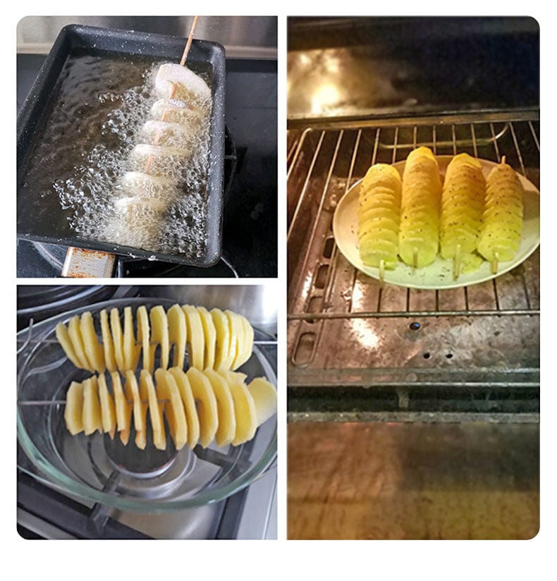Découpeur de Pommes de Terre en Spirale Créatif Coupe Frites