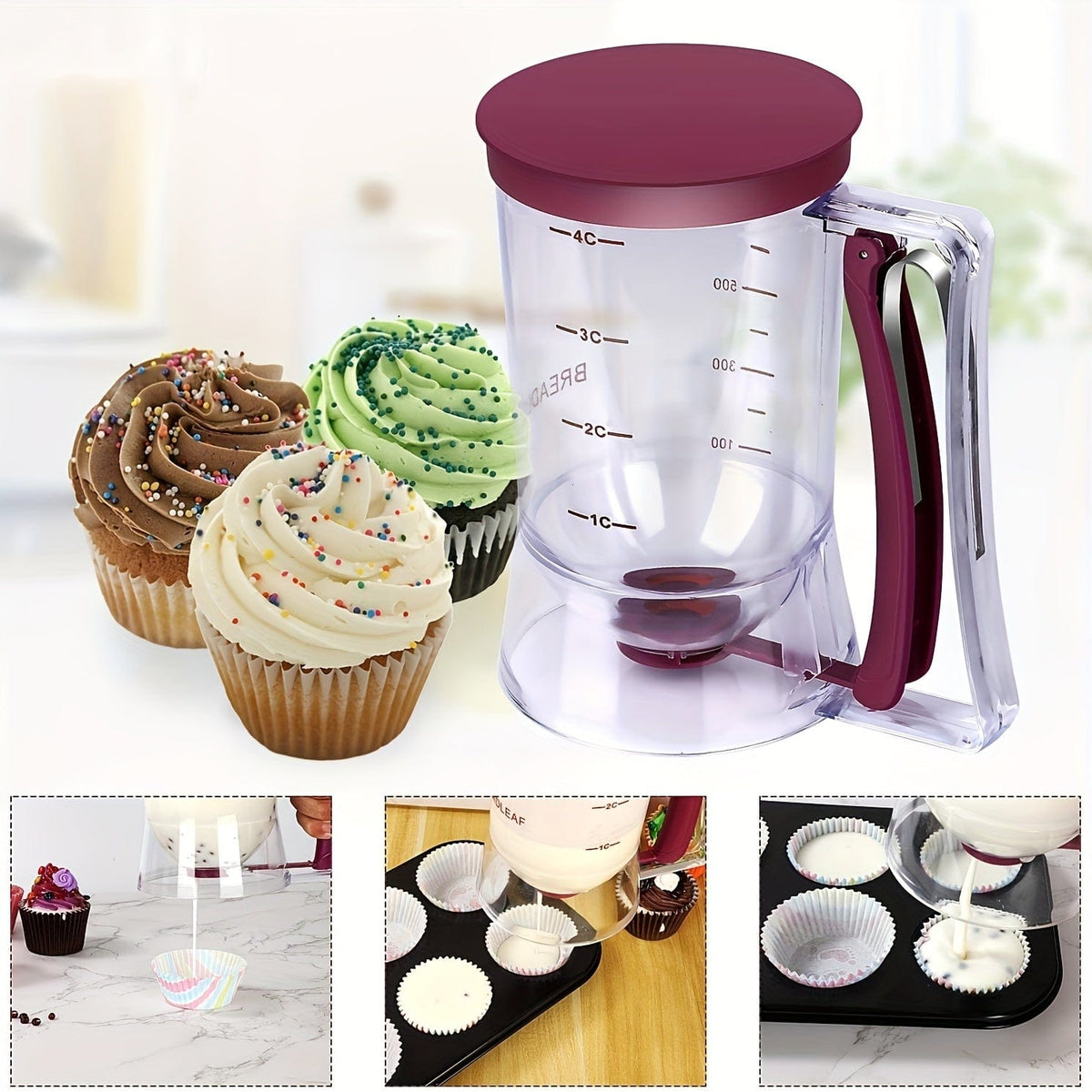 Distributeur de Pâte à Cupcakes