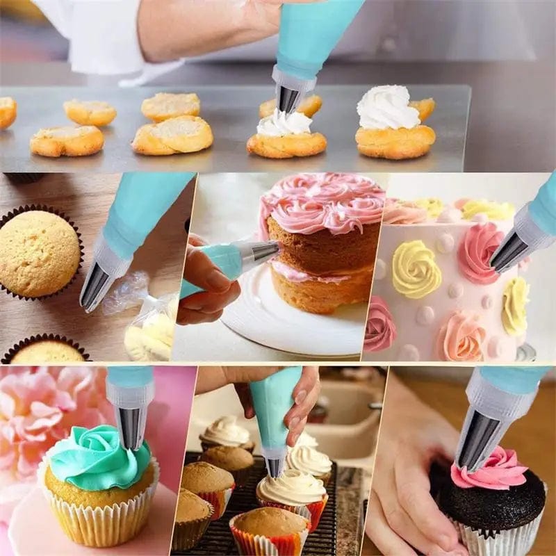 Ensemble Douilles & Poche à Douille en Silicone pour Cake Design douillepoche