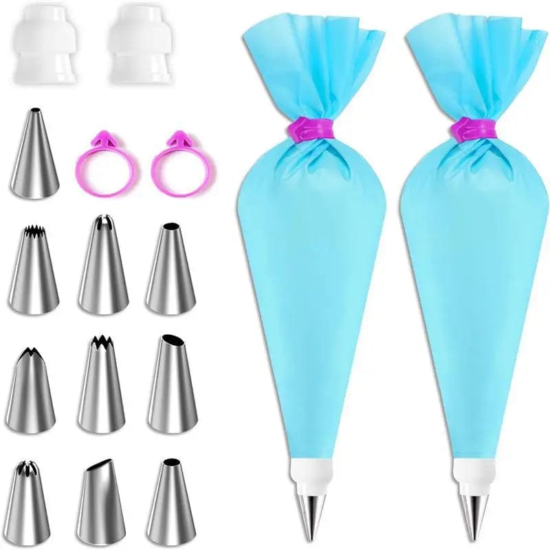 Ensemble Douilles & Poche à Douille en Silicone pour Cake Design douillepoche