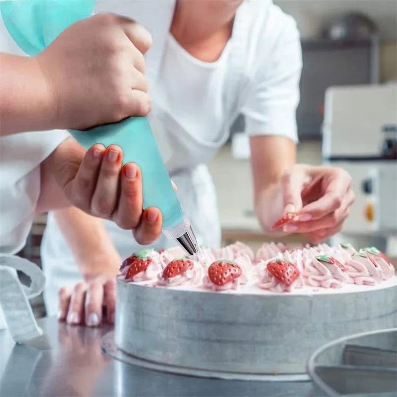 Ensemble Douilles & Poche à Douille en Silicone pour Cake Design douillepoche