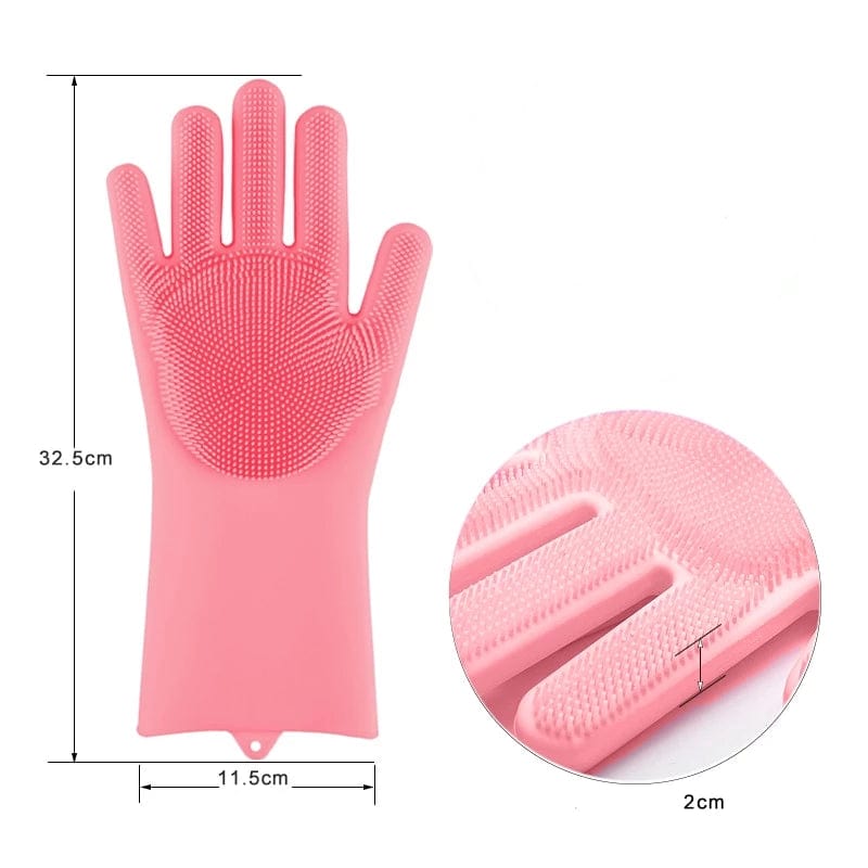 Gants de vaisselle avec brosses intégrées 151406