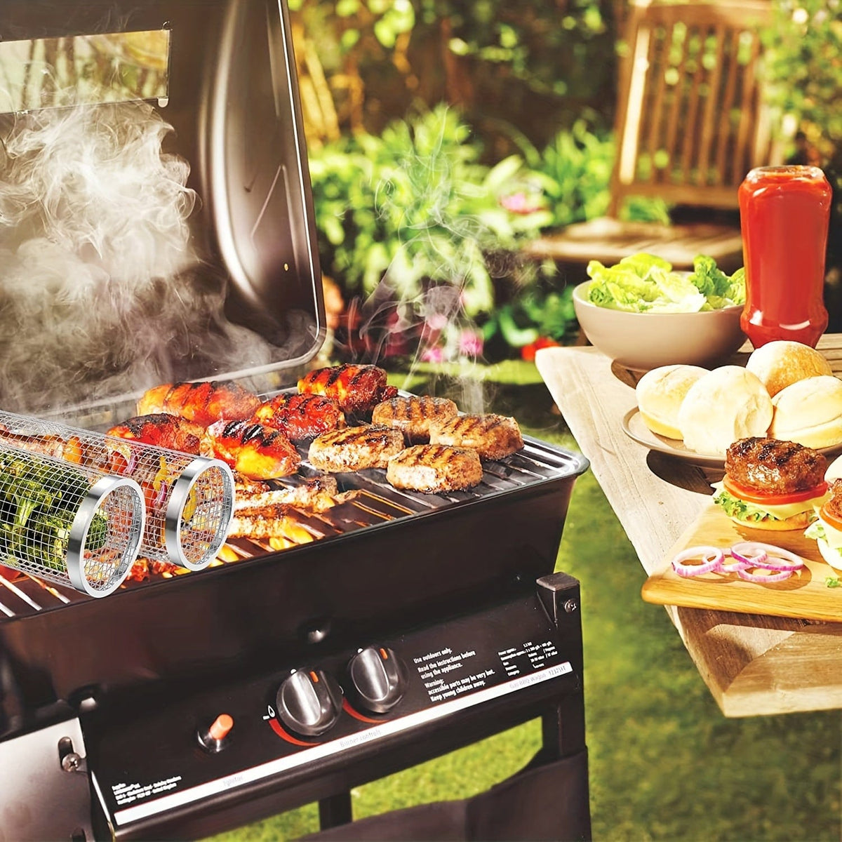 Panier Barbecue Grille pour Légumes et Poissons barbecue
