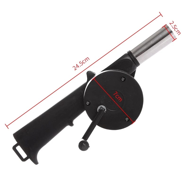 Ventilateur à Main Portable pour Barbecue - Accessoire BBQ - Acier Inoxydable barbecue