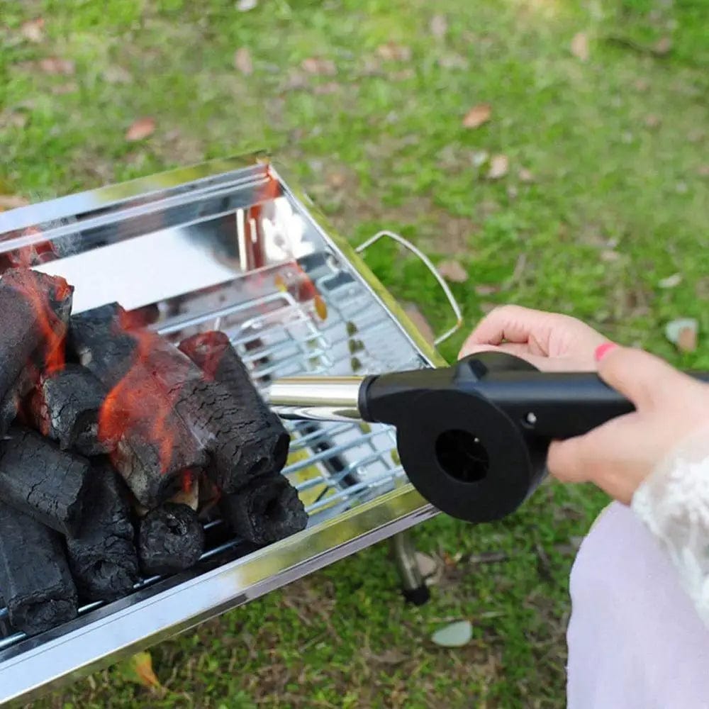 Ventilateur à Main Portable pour Barbecue - Accessoire BBQ - Acier Inoxydable barbecue