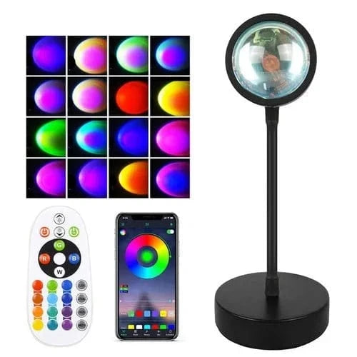 Lampe Coucher de Soleil controlable à distance (par télécommande et smartphone)