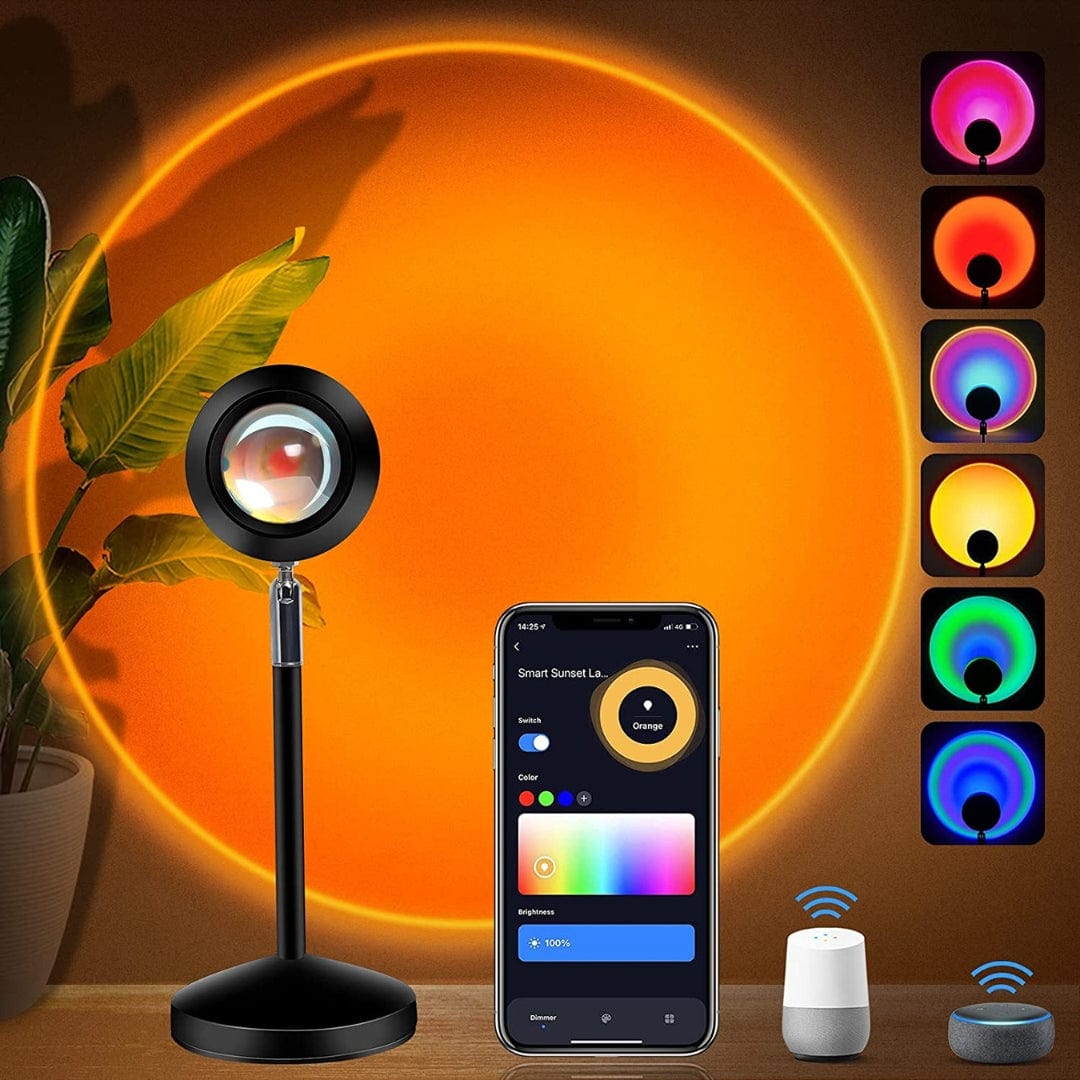 Lampe Coucher de Soleil controlable à distance (par télécommande et smartphone)