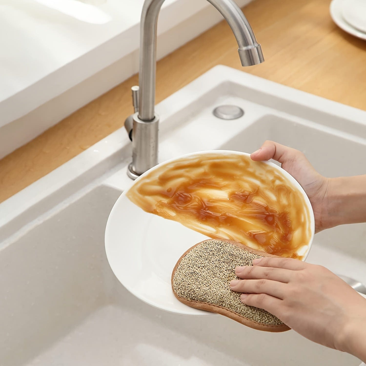 Lot de 10 Éponges Microfibre Colorées pour Cuisine, Facile À Nettoyer Vaisselle, Casseroles et Poêles eponge