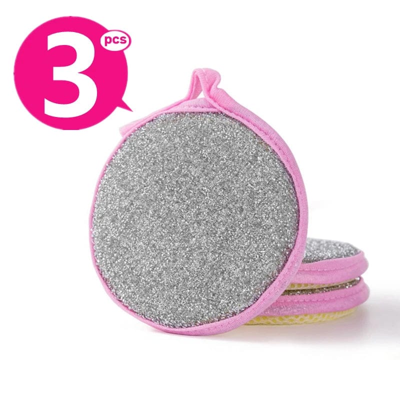 Lot de 3 Eponges de Nettoyage Double Face - Eco-Friendly eponge