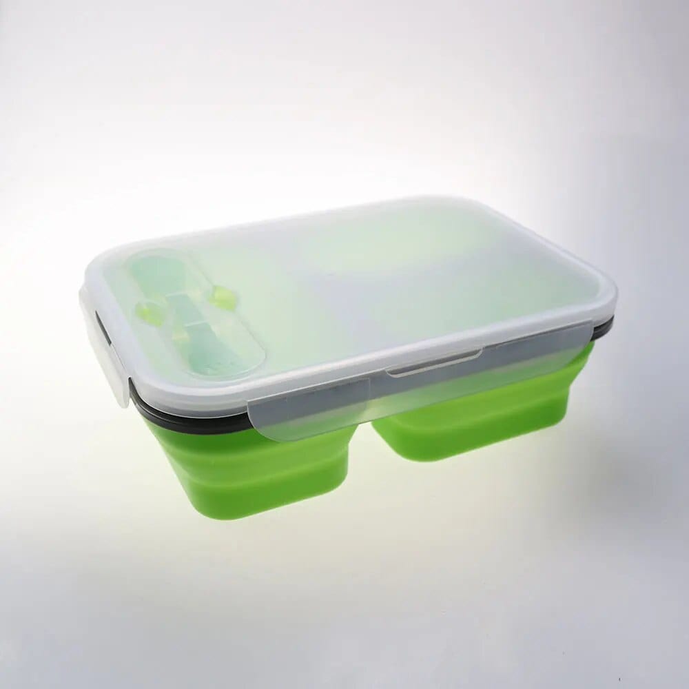 LunchBox Compactable Pliante Double Compartiment Lunchbox