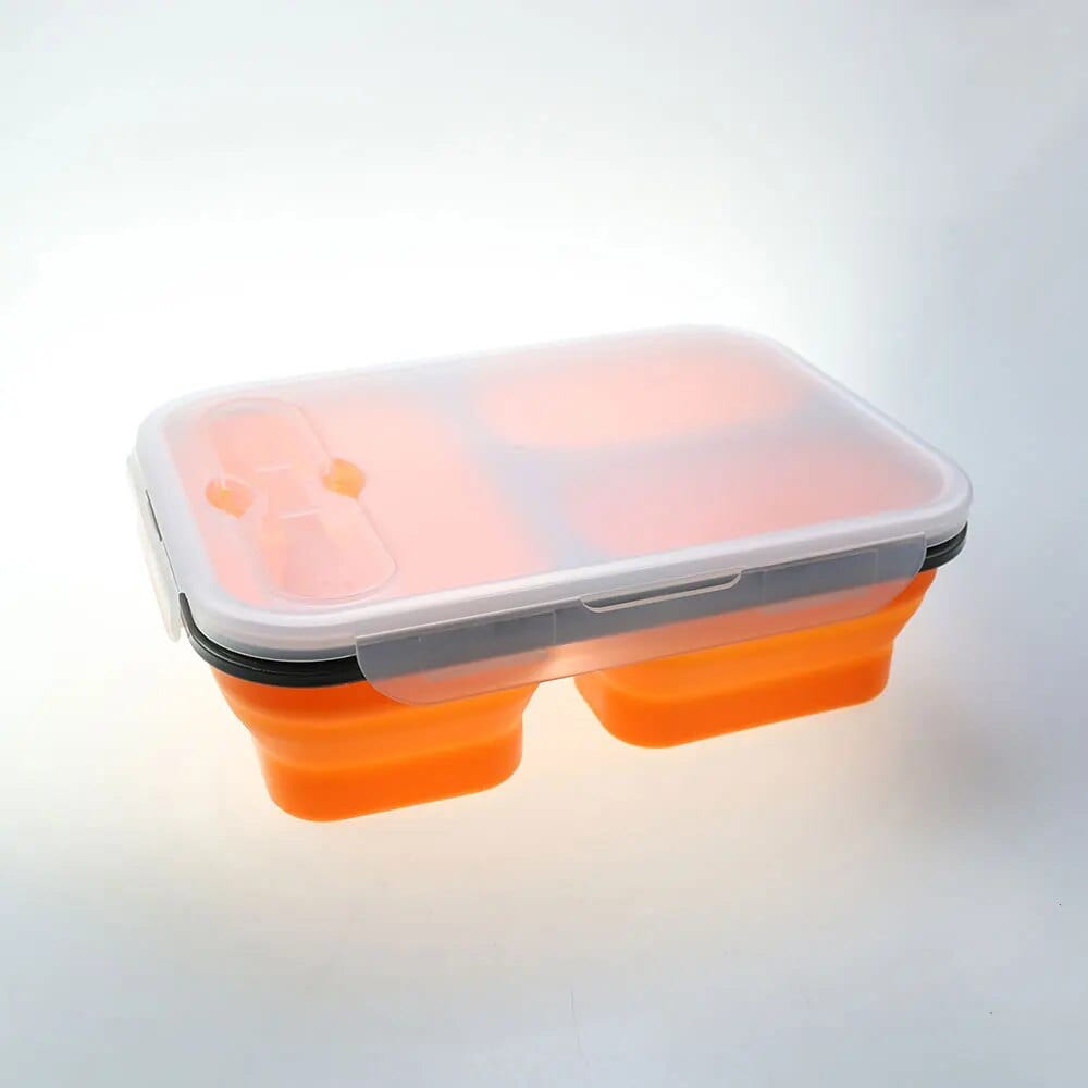 LunchBox Compactable Pliante Double Compartiment Lunchbox