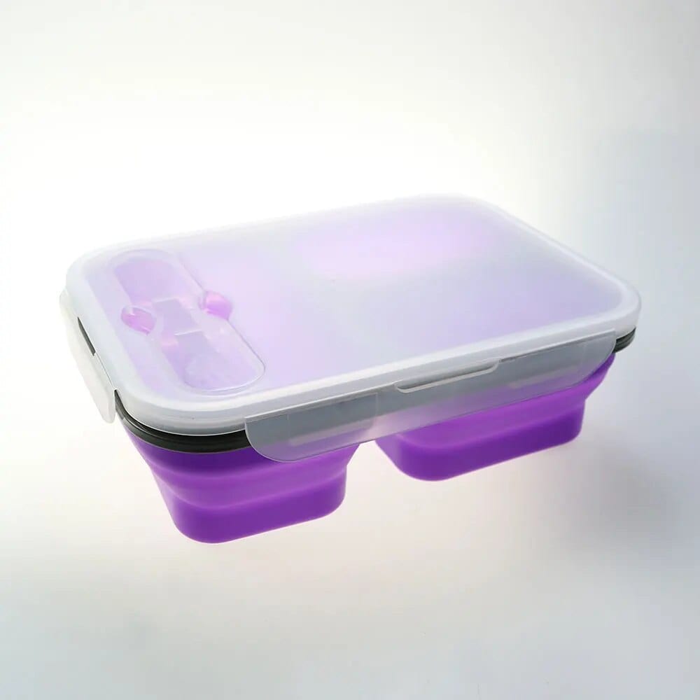 LunchBox Compactable Pliante Double Compartiment Lunchbox