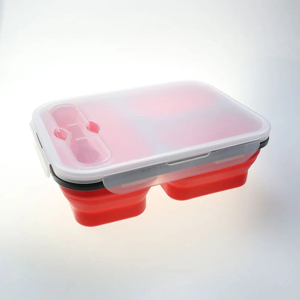 LunchBox Compactable Pliante Double Compartiment Lunchbox