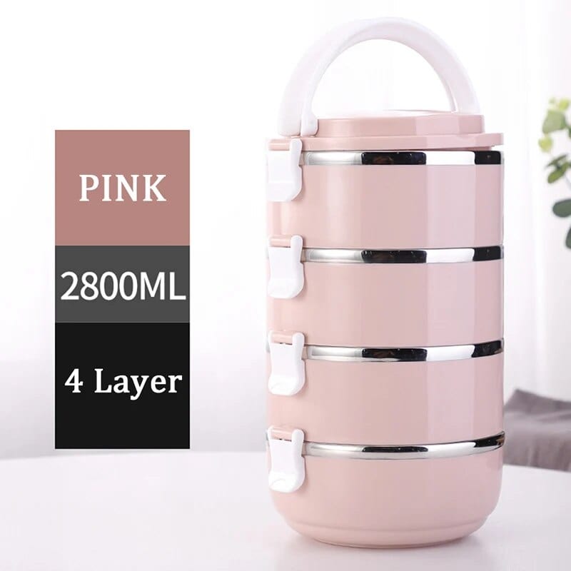 Lunchbox cylindrique multi-compartiments Lunchbox