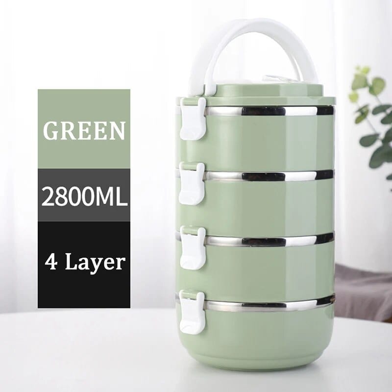Lunchbox cylindrique multi-compartiments Lunchbox