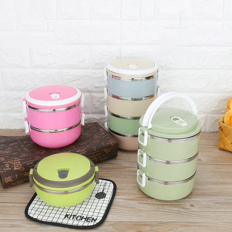Lunchbox cylindrique multi-compartiments Lunchbox