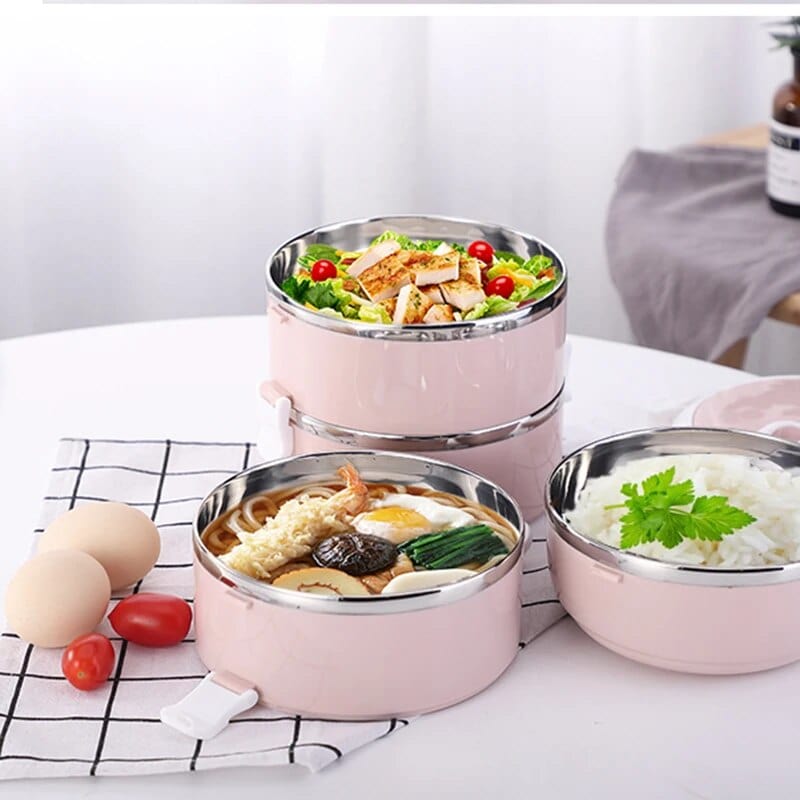 Lunchbox cylindrique multi-compartiments Lunchbox