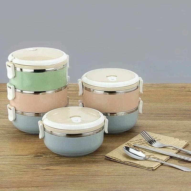 Lunchbox cylindrique multi-compartiments Lunchbox