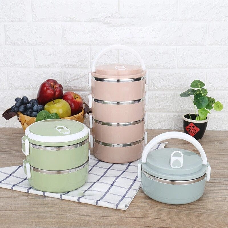 Lunchbox cylindrique multi-compartiments Lunchbox