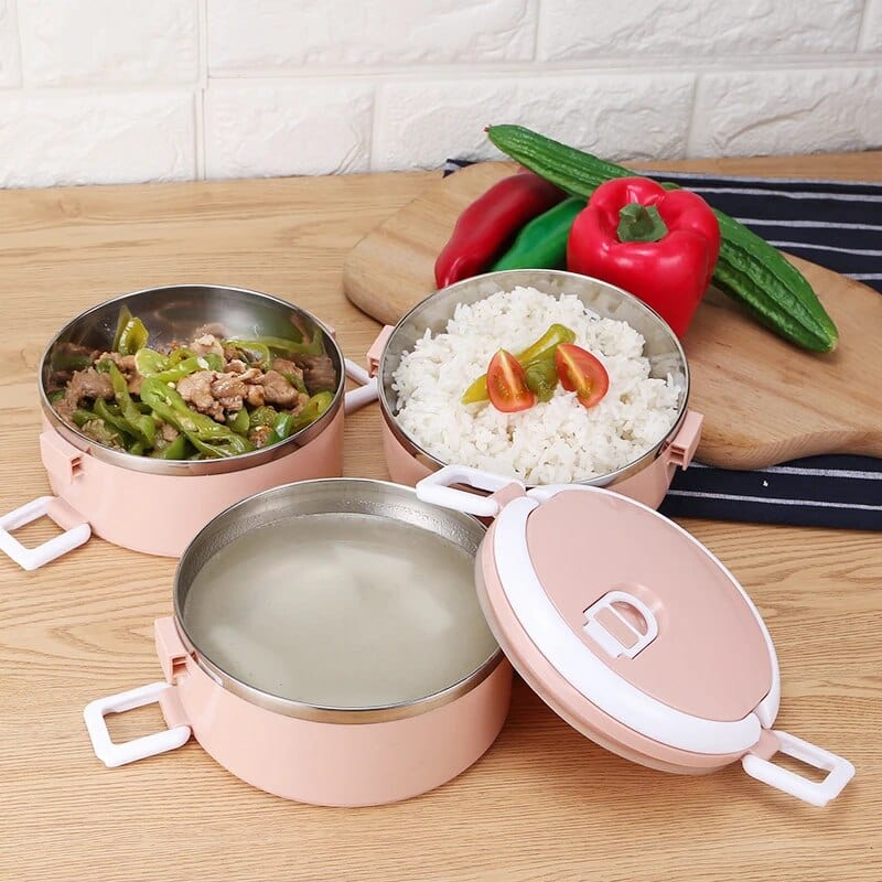 Lunchbox cylindrique multi-compartiments Lunchbox