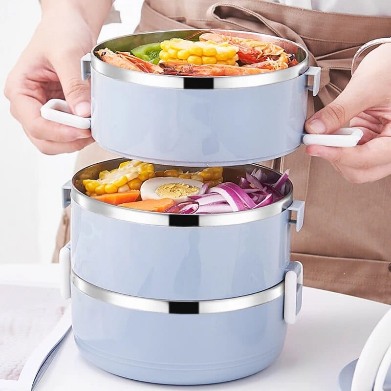 Lunchbox cylindrique multi-compartiments Lunchbox