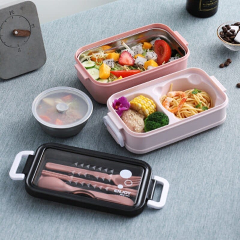 Lunchbox étanche avec couverts