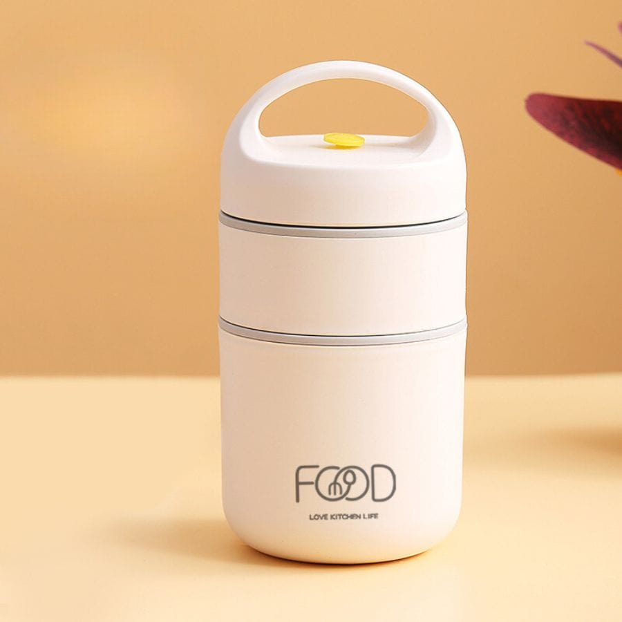 Lunchbox isotherme cylindrique à poignée Lunchbox