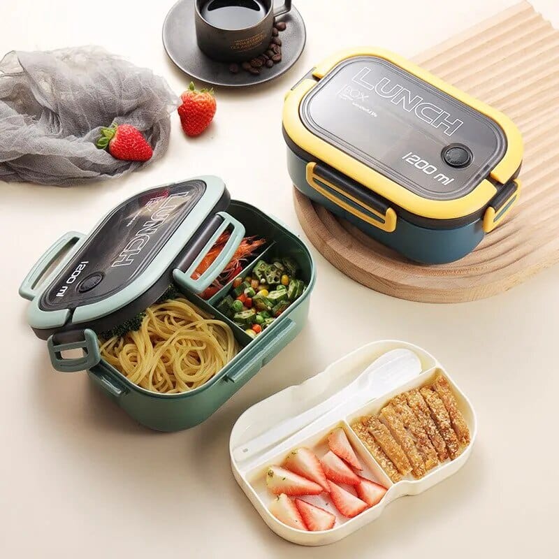Lunchbox multi-compartiments à 2 étages Lunchbox