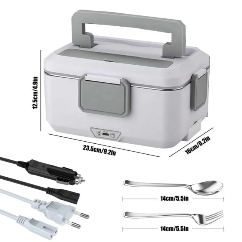 Lunch Box Électrique 90 W — Cuve Inox 304, 2,5 L, Double Tension 220 V / 12 V lunchboxchauf