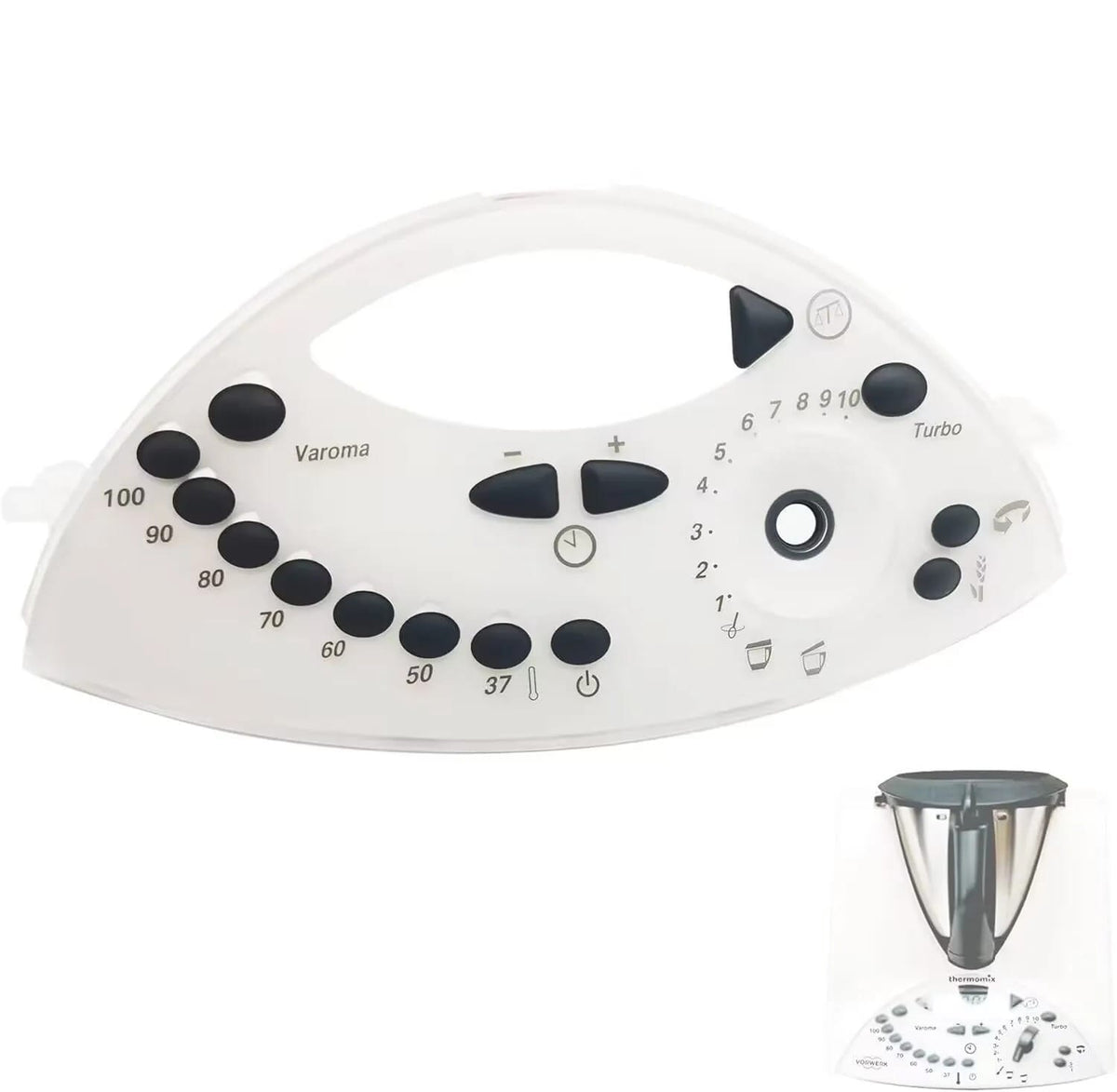 Frontal Thermomix TM31 - Panneau de Commande Transparent Compatible Thermomix