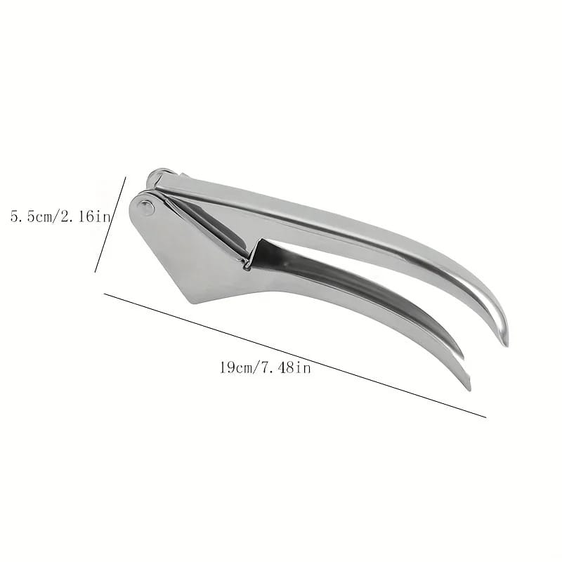 Presse-Ail Manuel Inox 304 Certifié LFGB — Double Levier, Sans Épluchage presseail