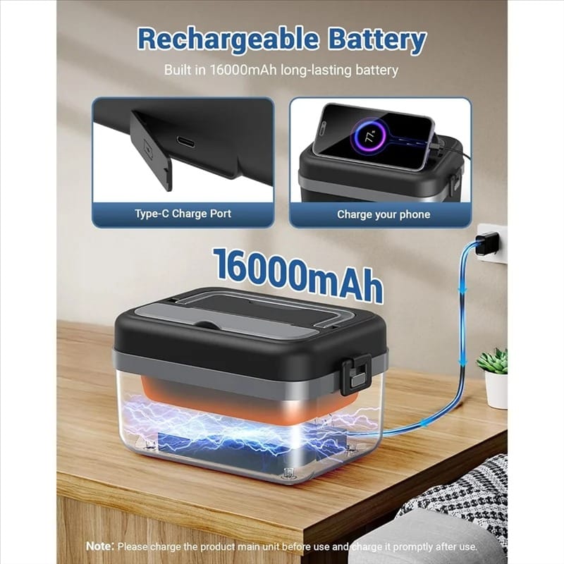 LunchBox Chauffante Électrique 16000mAh 220V pour Bureau et Voyage lunchboxchauf