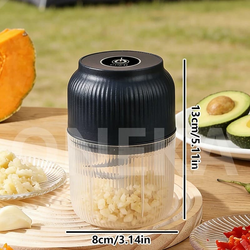 Mini Hachoir Électrique Rechargeable USB 300 ml — 6 Lames Inox hachoir electrique