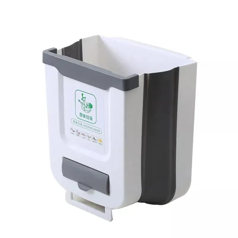Poubelle de Cuisine Pliable Murale Suspendue — 7 L / 10 L, Porte de Placard Poubelle de cuisine