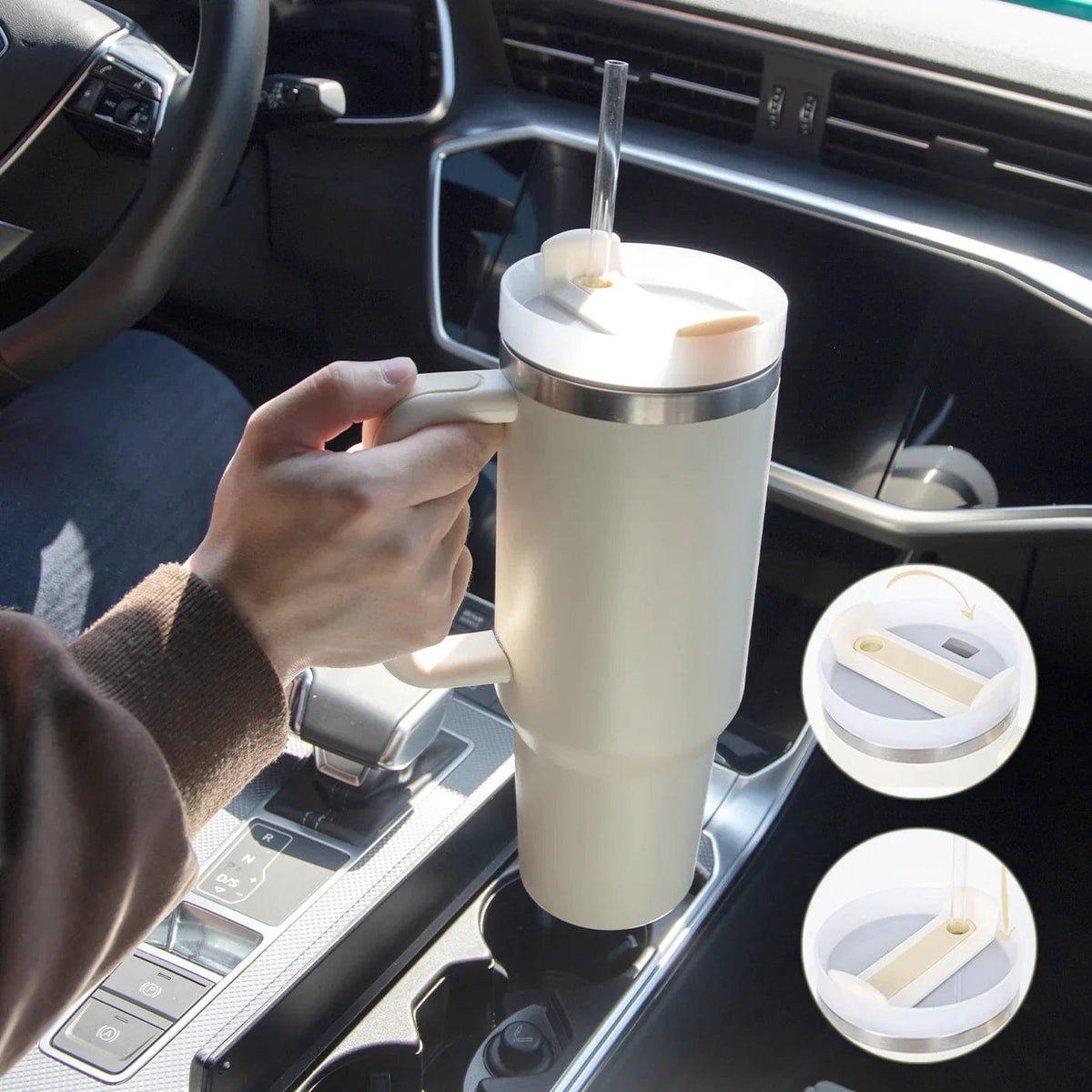 Mega-Gourde isotherme intelligente - Blanc Cassé Mega Gourde