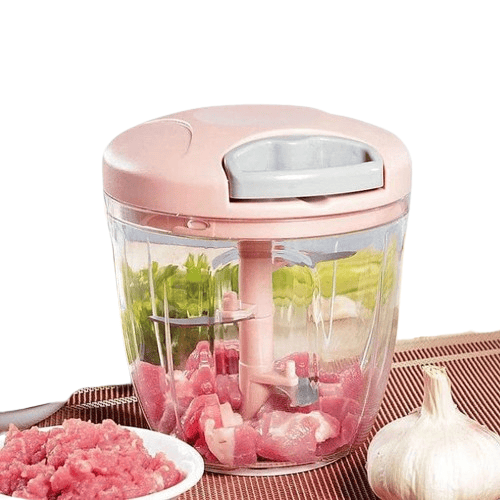 Hachoir Manuel à Corde 900 ml — Ail, Oignon, Herbes, Légumes Hachoirs à Viande