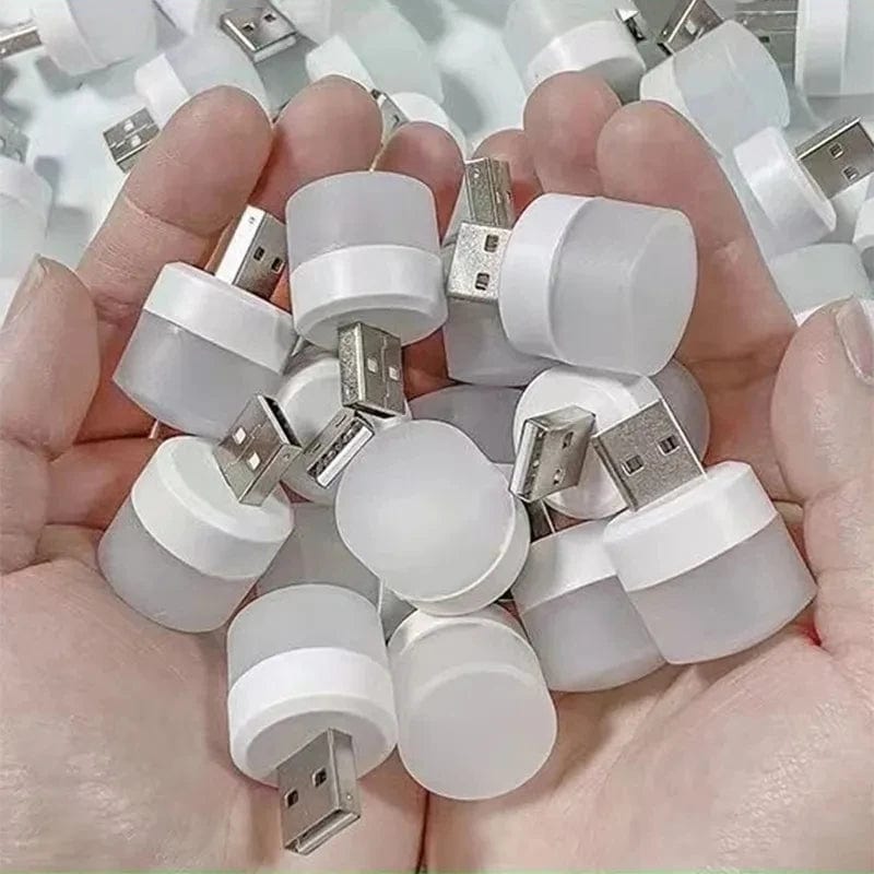 Mini Lampe de Lecture USB Blanc Chaud Rechargeable 1-10 Pcs