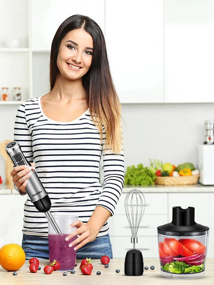 Mixeur Plongeant avec Récipients et Accessoires Mixeur Plongeant