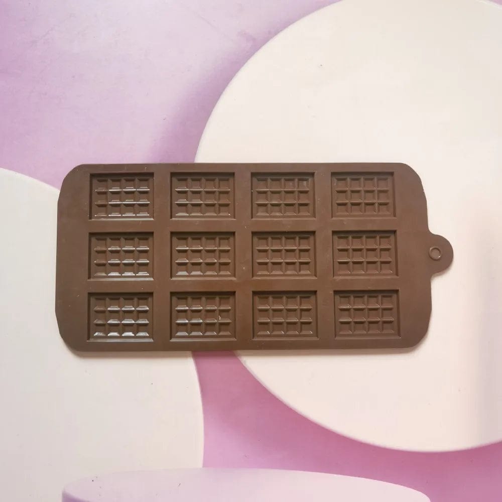 Moule à Chocolat Silicone -12 Tablettes Moules à Chocolat